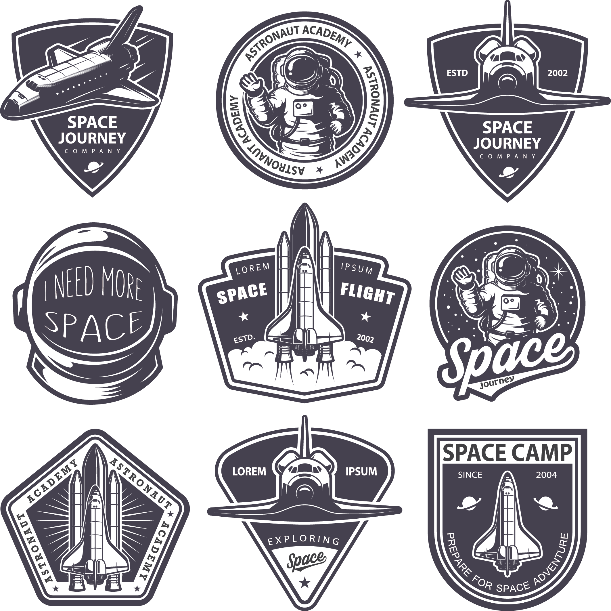 2125x2124 Astronaut Badge Logo