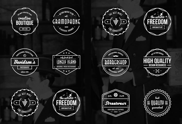 750x513 15 Free Vintage Logo Amp Badge Template Collections