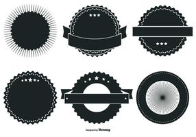 286x200 Badge Shapes Free Vector Art