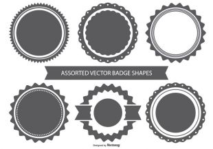 310x217 Badge Shape Set Free Vectors Ui Download