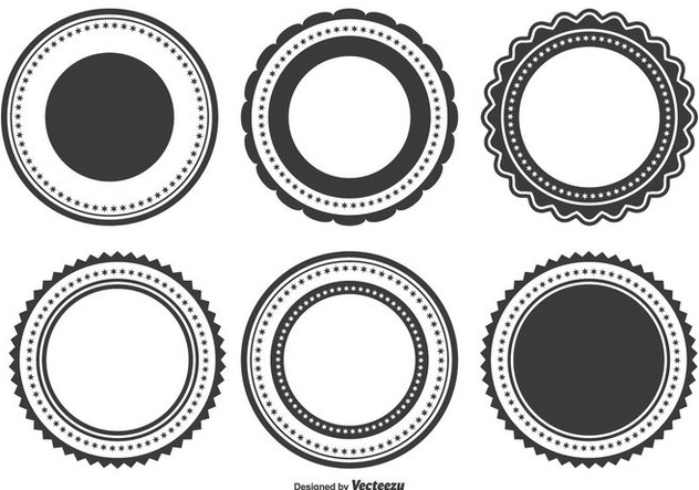 632x443 Badge Shape Set Free Vector Download 338125 Cannypic