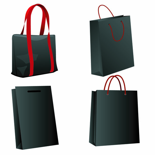 600x600 Black Bag Vector Free Vector 4vector