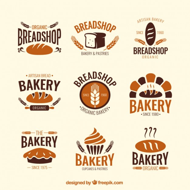 626x626 Bakery Shop Badges Vector Free Download