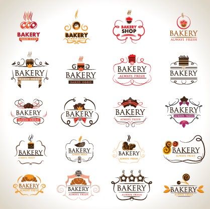 418x417 Creative Bakery Logos Design Vector Material 01 1 Love