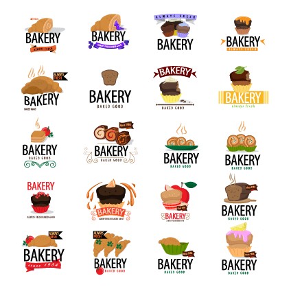 424x418 Creative Bakery Logos Design Vector 03 Free Free Download