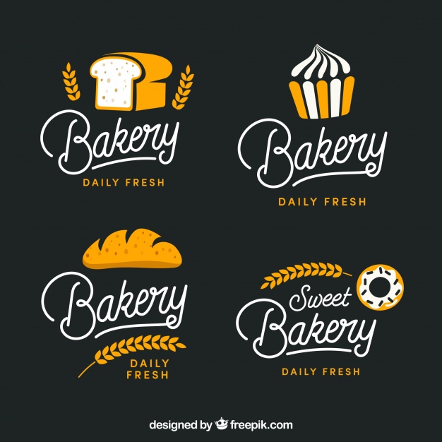 626x626 Set Of Bakery Logos For Company Vector Free Download