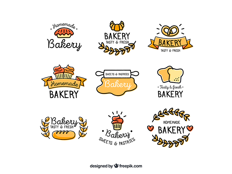 800x600 Bakery Logos By Stephanie Leidinger