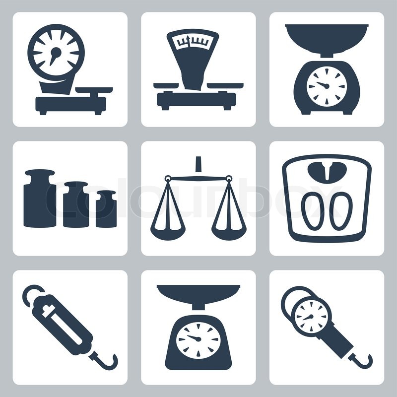 800x800 Vector Isolated Scales, Balance Icons Set Stock Vector Colourbox