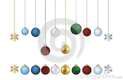 400x260 Vector Colored Balls With Chain Isolated On White Background Eps