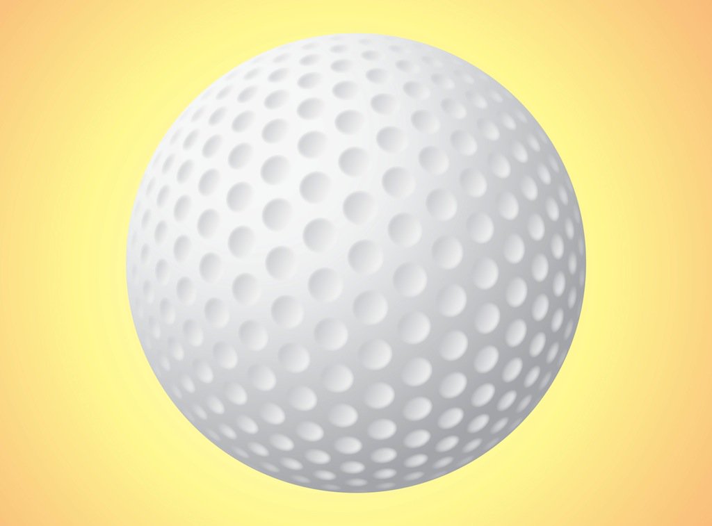 1024x757 Golf Ball Vector Vector Art Amp Graphics