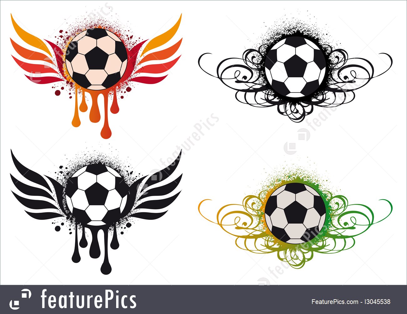1300x1001 Soccer Ball, Vector