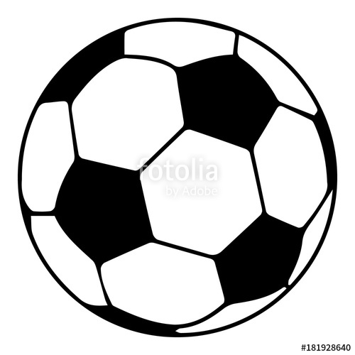 500x500 Soccer Ball Icon, Simple Black Style Stock Image And Royalty Free