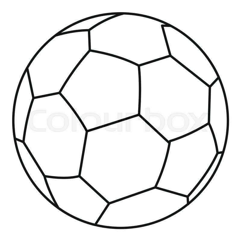 800x800 Soccer Ball Icon. Outline Illustration Of Soccer Ball Vector Icon