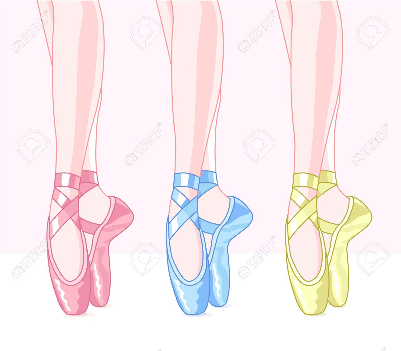 1300x1139 Illustration Of Set Ballet Shoes Royalty Free Cliparts, Vectors