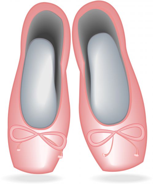 498x600 Vector Image Of A Ballet Shoes.