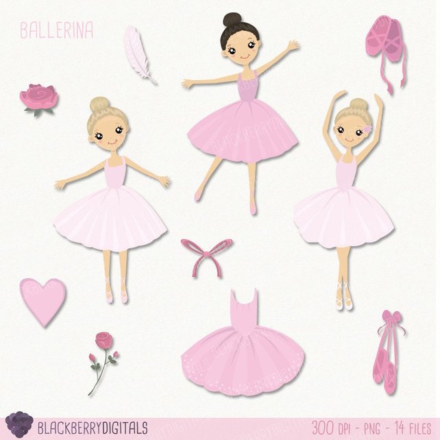 642x642 Ballet Clipart Set Ballerina Clip Art Ballet Clipart Dancer Etsy