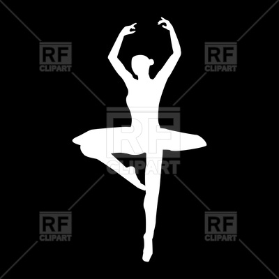400x400 Silhouette Of Ballerina Vector Image Vector Artwork Of People