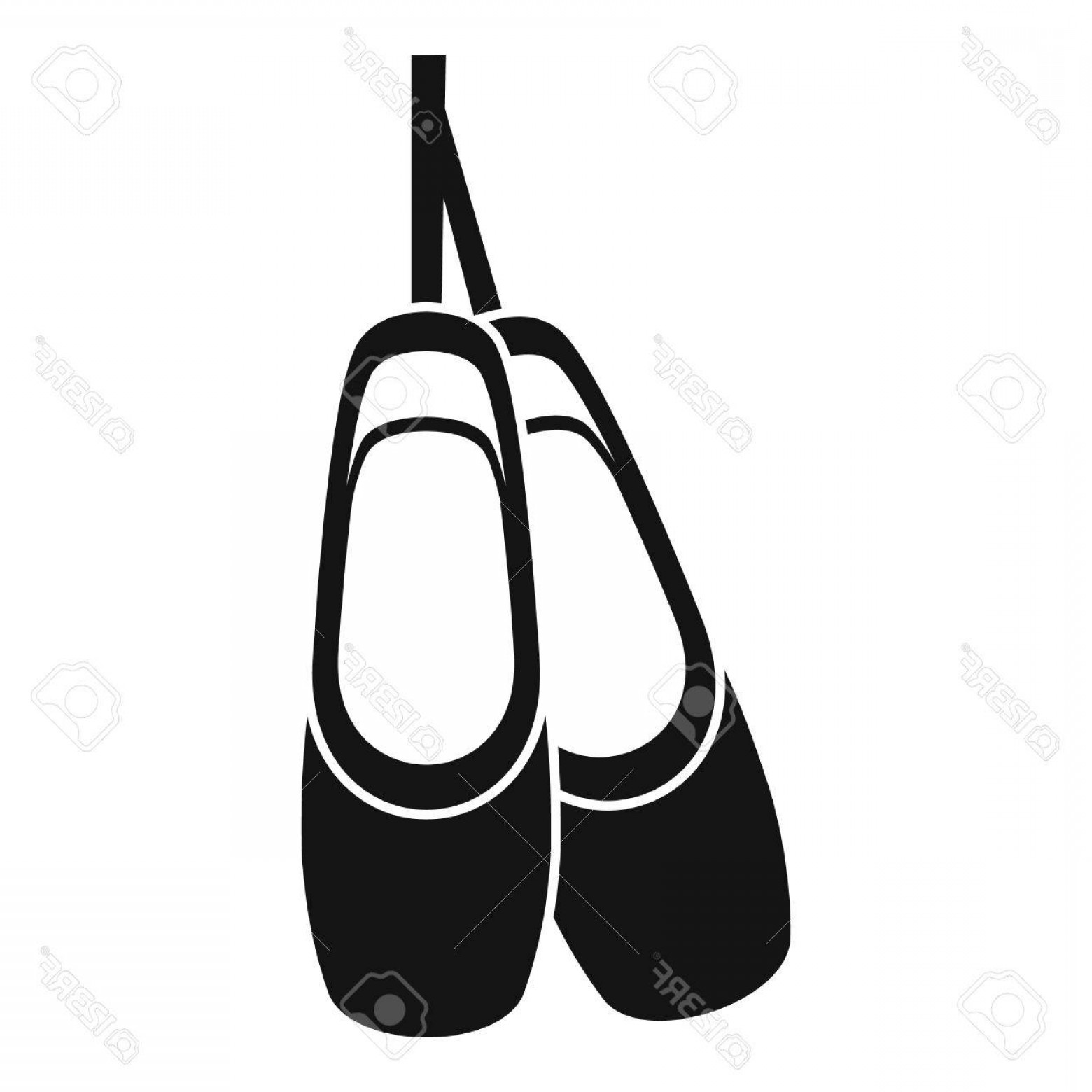 Ballet Shoes Vector at GetDrawings | Free download