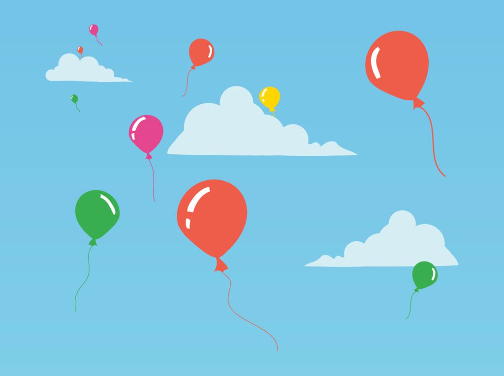 1024x765 Balloons Vector Vector Art Amp Graphics