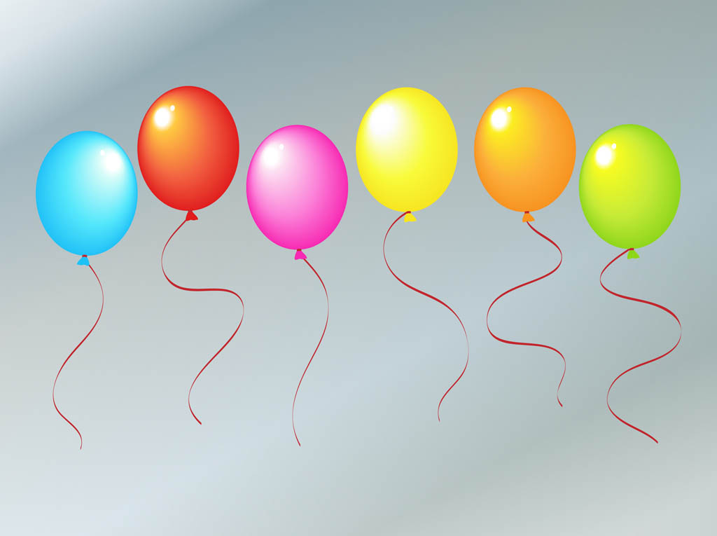 1024x765 Rainbow Balloons Vector Art Amp Graphics