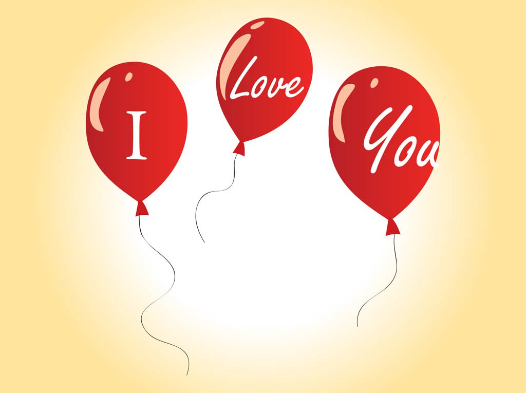 1024x765 Love Balloons Vector Art Amp Graphics