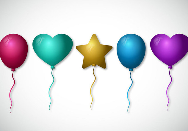 632x443 Set Of Colorful Balloon Vectors Free Vector Download 345667 Cannypic