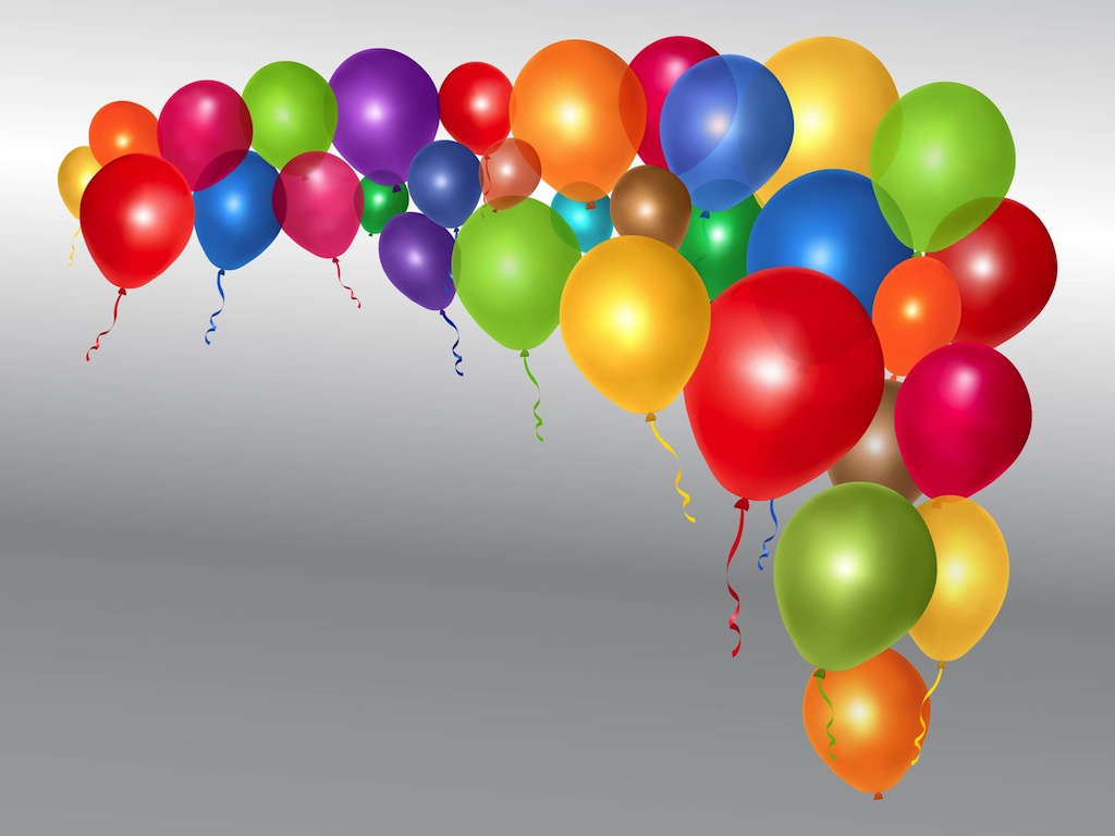 1024x768 Shiny Vector Balloons Free Vectors Ui Download