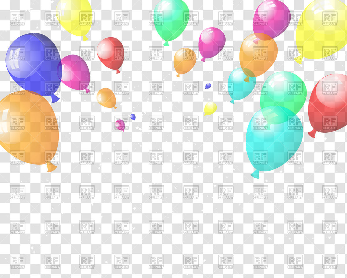 1200x960 Checkered Background With Colorful Balloons Vector Image Vector