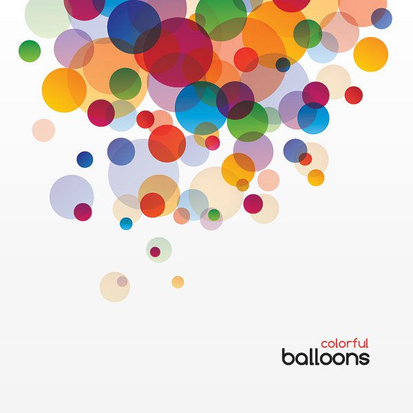 600x600 Colorful Balloons Vector Graphic Vector Free Vector Download In