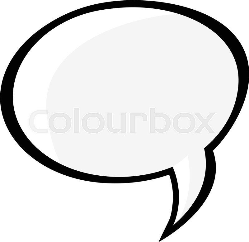 800x777 Speech Balloon Vector Icon Stock Vector Colourbox