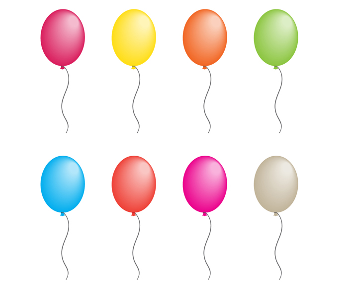 700x583 Balloon Vector With 8 Colors By Elemis