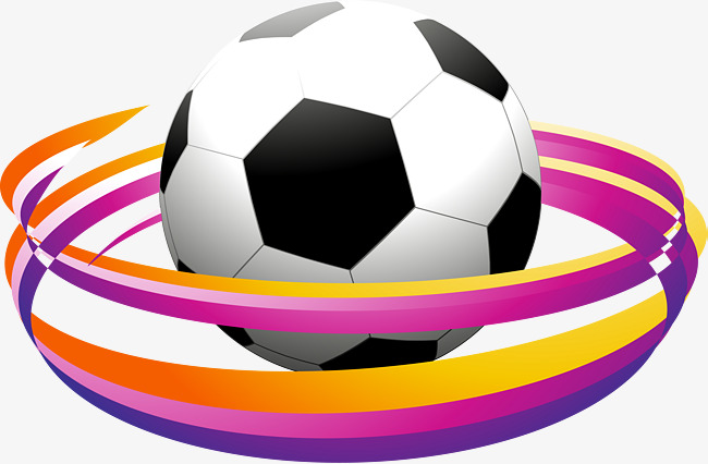 650x426 Color Stripes Surround Football, Color Vector, Stripes Vector