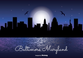 285x200 Baltimore Skyline Free Vector Graphic Art Free Download (Found 899