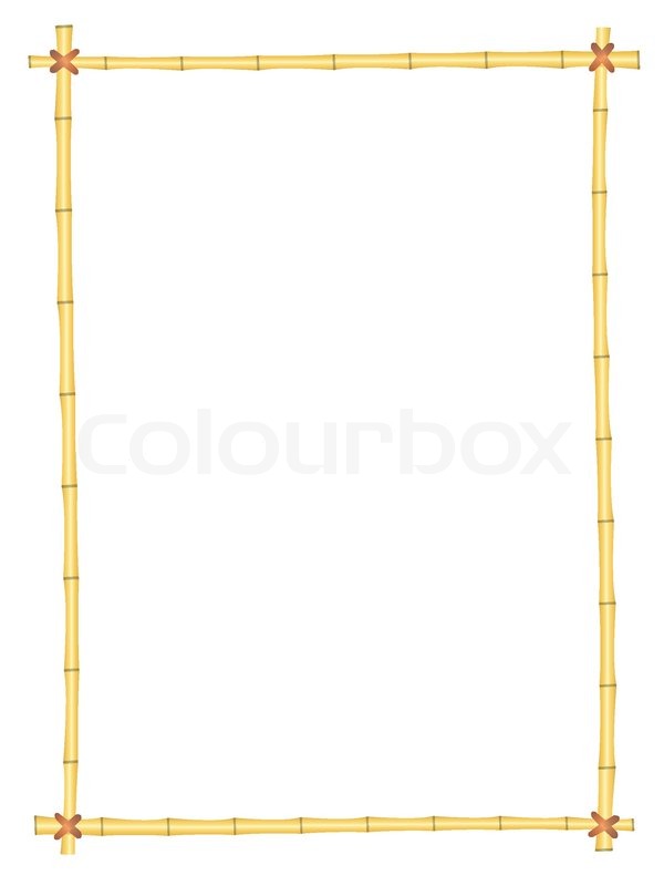 600x800 Bamboo Frame Pattern Stock Vector Colourbox