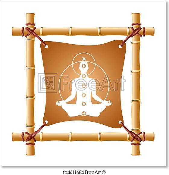561x581 Free Art Print Of Bamboo Frame. Vector Image Of A Bamboo Frame