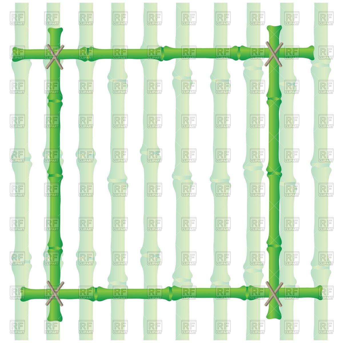 1200x1200 Green Bamboo Frame Vector Image Vector Artwork Of Borders And
