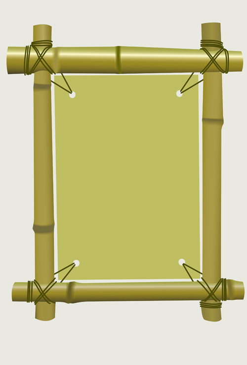 500x737 Set Of Different Of Bamboo Frame Design Vector 04 Free Download