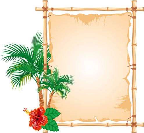 495x457 Set Of Different Of Bamboo Frame Design Vector Free Vector In