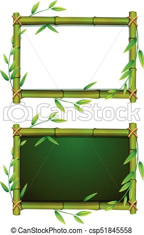 288x470 Two Boards With Bamboo Frame Illustration.