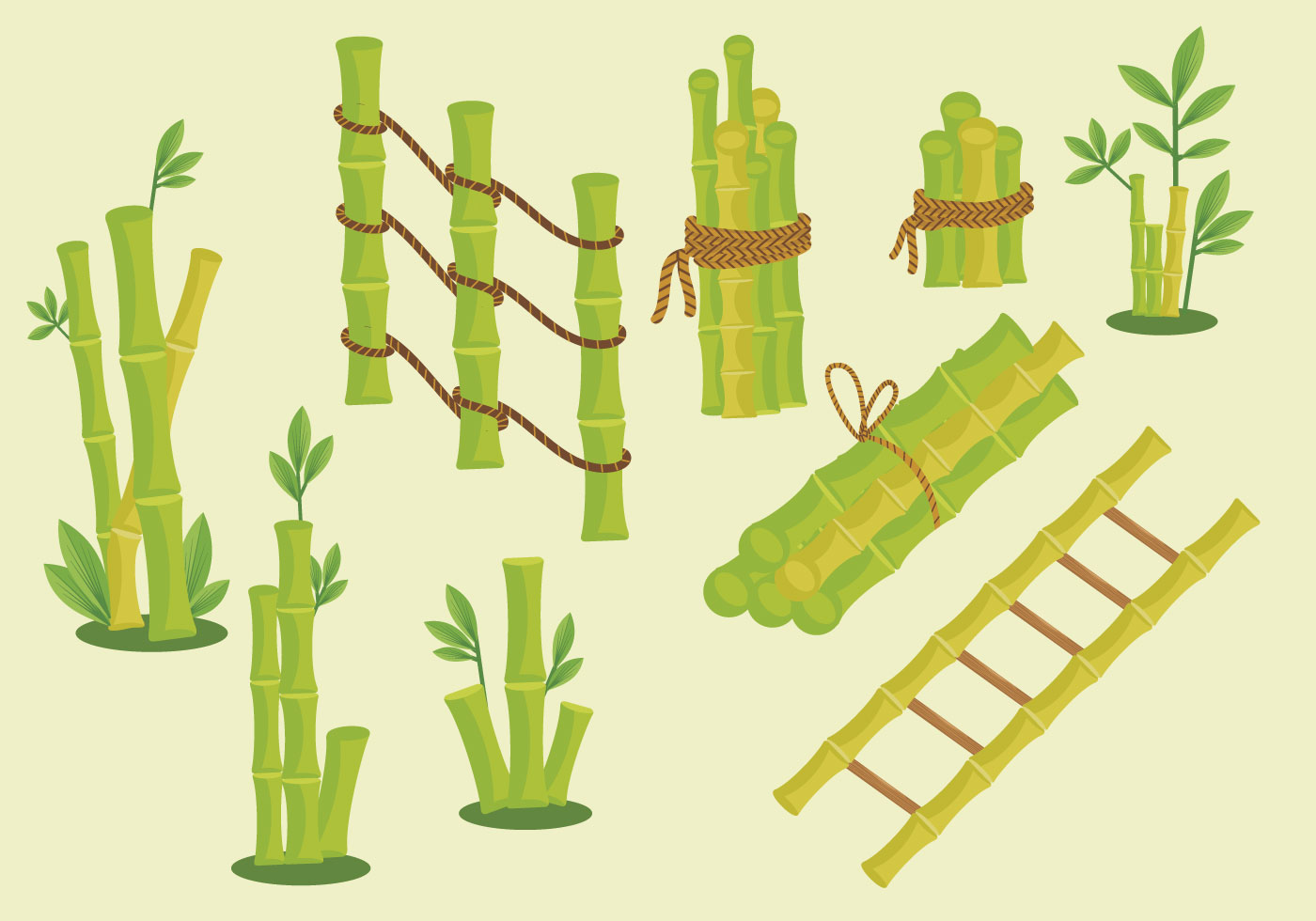 1400x980 Bamboo Frame Free Vector Art