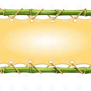 300x300 Bamboo Frame With Canvas Vector Clipart Sohadacouri