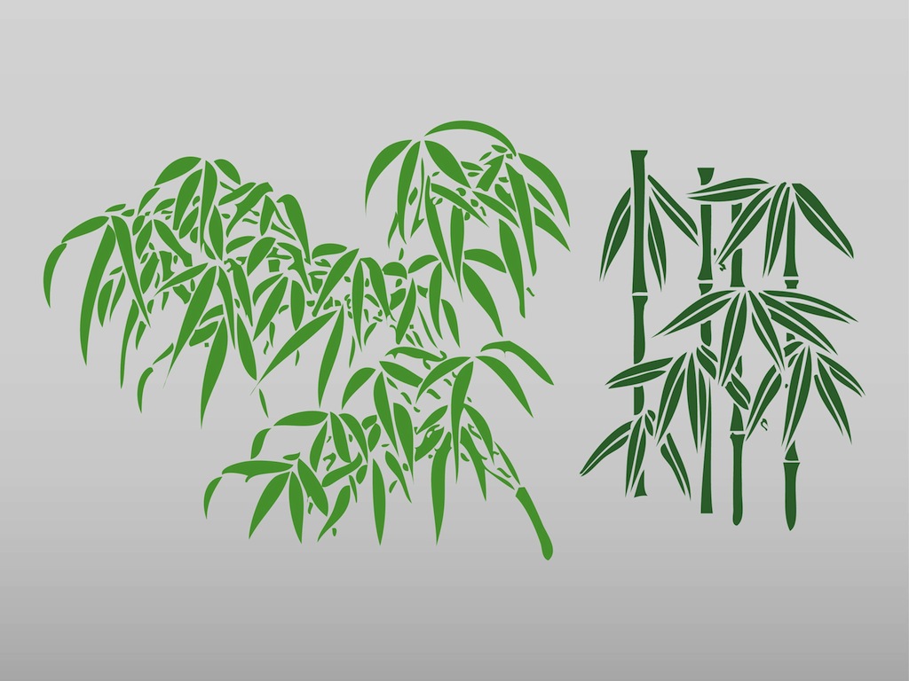 1024x768 Bamboo Leaves