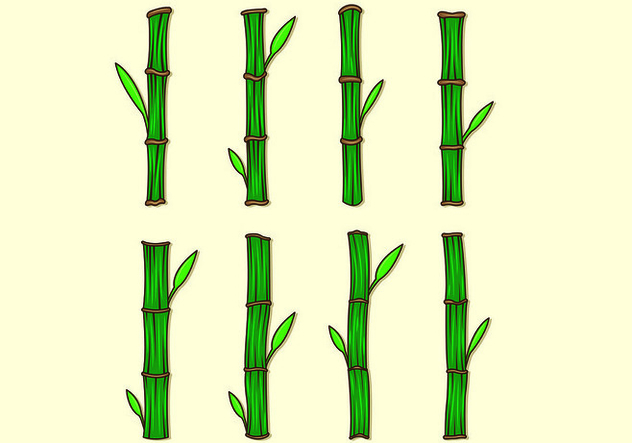 632x443 Set Of Bamboo Vectors Free Vector Download 417557 Cannypic