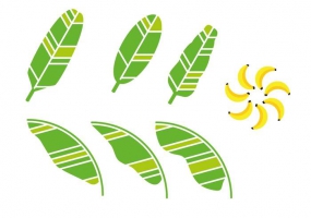 285x200 Banana Leaf Free Vector Graphic Art Free Download (Found 7,782