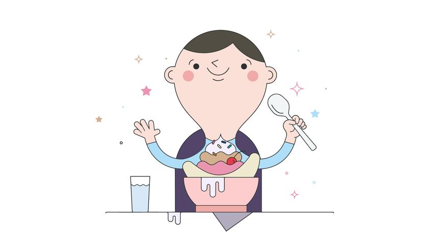 871x490 Banana Split Vector