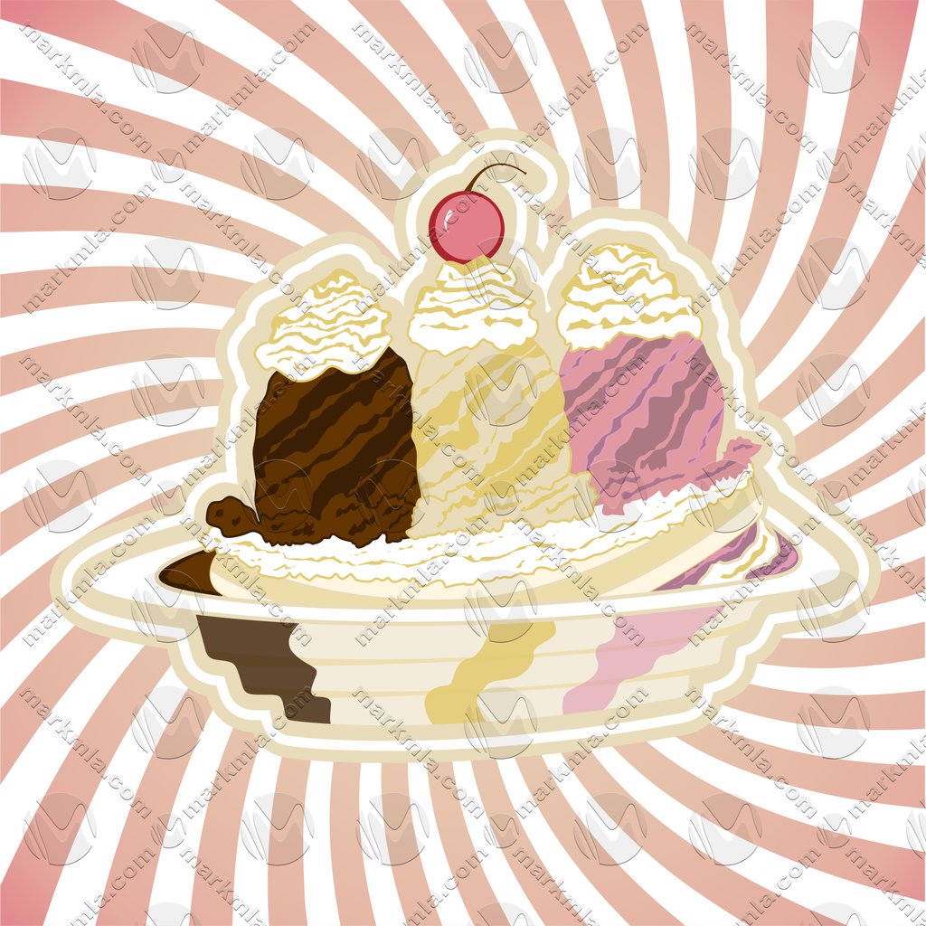1024x1024 Banana Split Vector Markmla