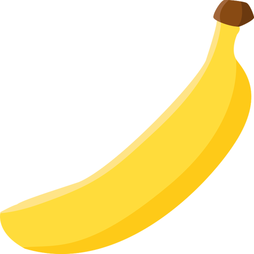 500x500 Simple Banana Vector Image Public Domain Vectors