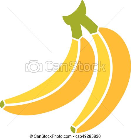 446x470 Banana Vector Icon Isolated On White Background.