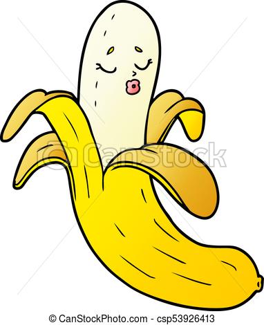 382x470 Cartoon Best Quality Organic Banana Vector Clip Art