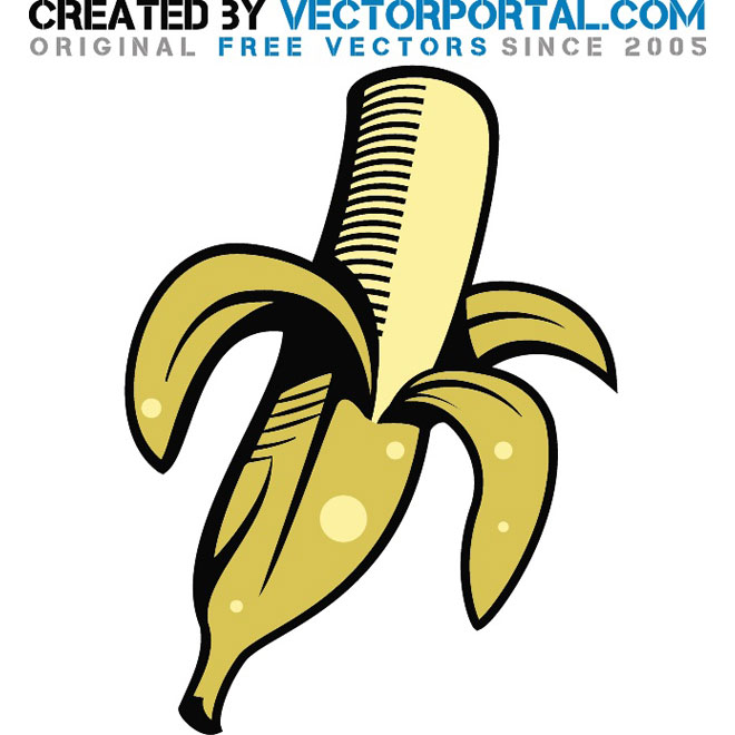 660x660 Free Banana Vector 123freevectors